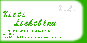 kitti lichtblau business card